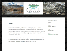 Tablet Screenshot of cascadestreamsolutions.com